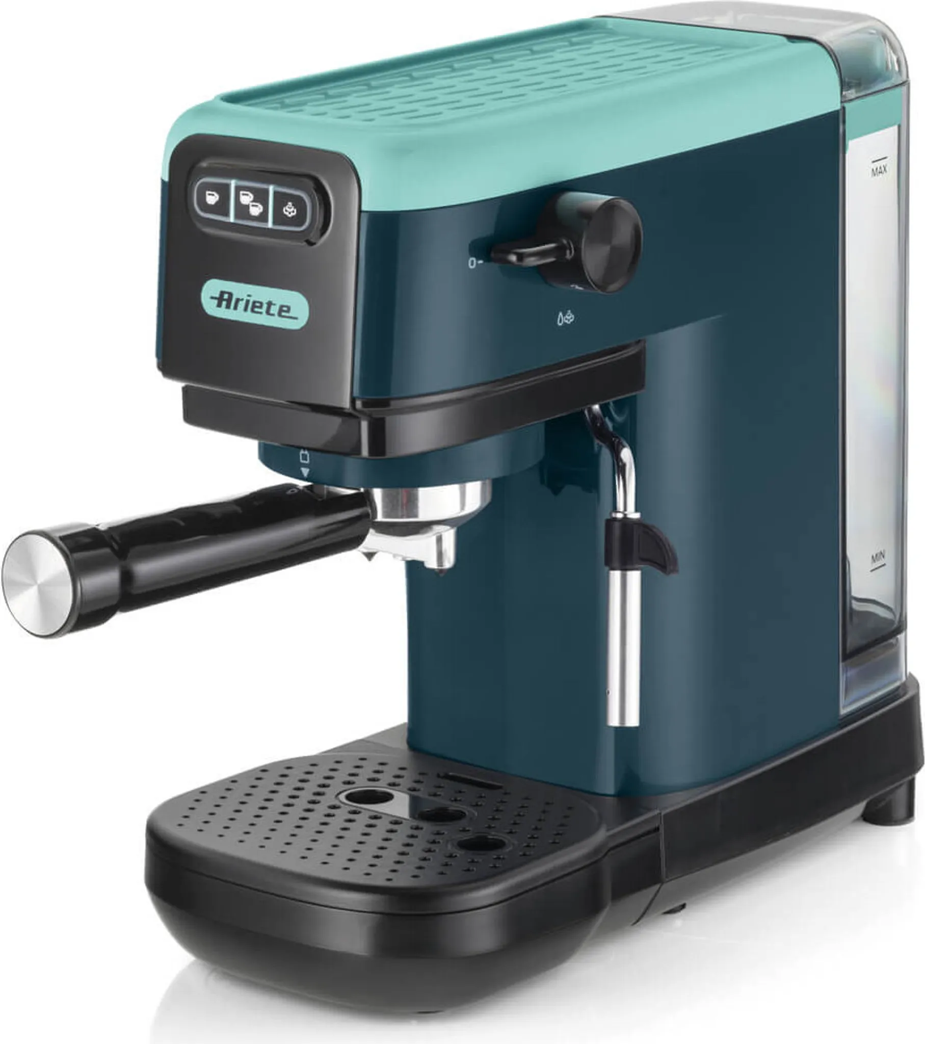 اسپرسو ساز آریته ایتالیا مدل Ariete 1399/17 | رنگ آبی روشن | نیمه اتوماتیک با نازل بخار و طراحی کلاسیک